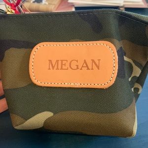 Jon Hart personalized “Chico 701 camo” bag. “Megan”